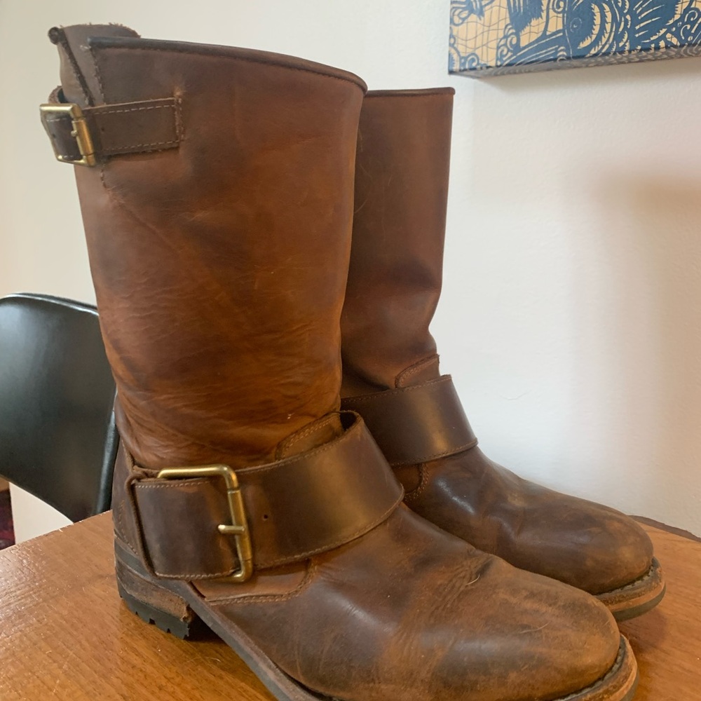Vintage Jeffery Campbell Brown Leather Boots